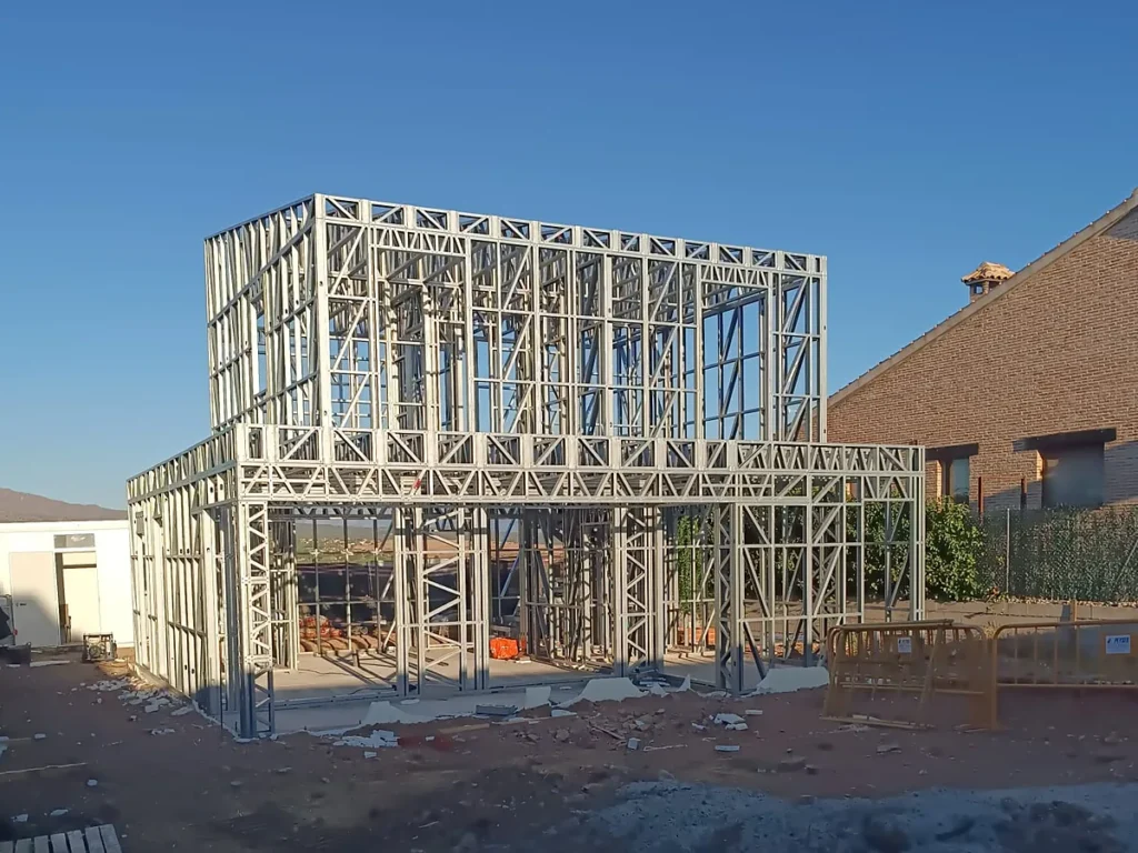 Vivienda de construcción industrializada con estructura de steel frame